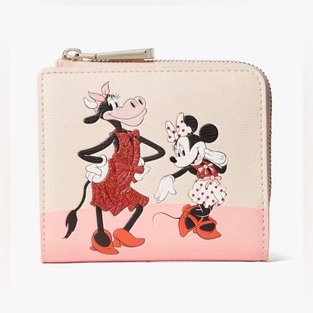 Disney X Kate Spade New York Clarabelle & Friends Small Bifold Wallet (Like New)